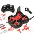 Flight Lab Toys HoverCross 2-in-1 Ready-to-Fly Quadcopter and Hovercraft, Red FHT1000